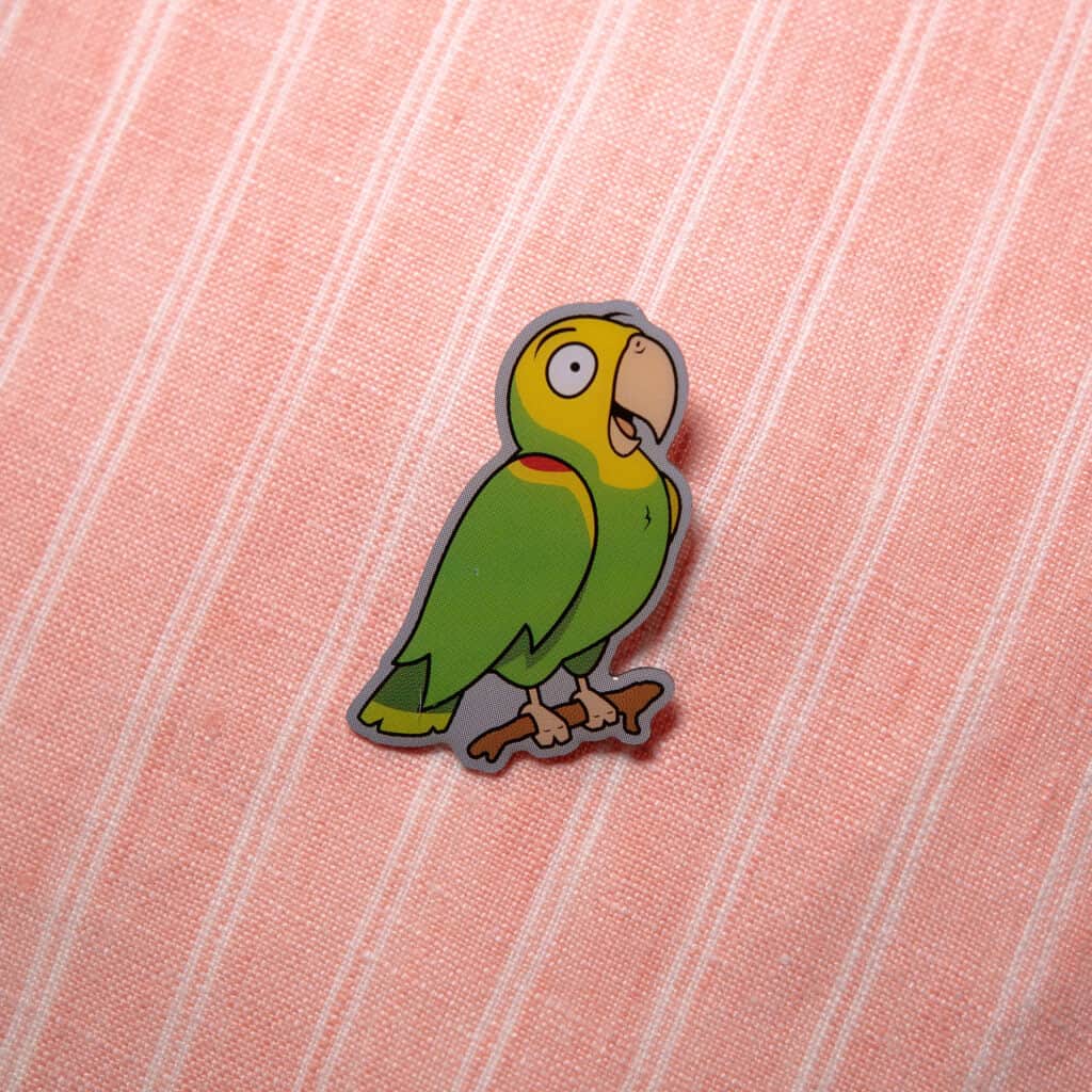 Amazon Parrot Collectible Pin Birdwear