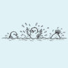 Birdwear logo featuring illustrated birds bathing and splashing in water.