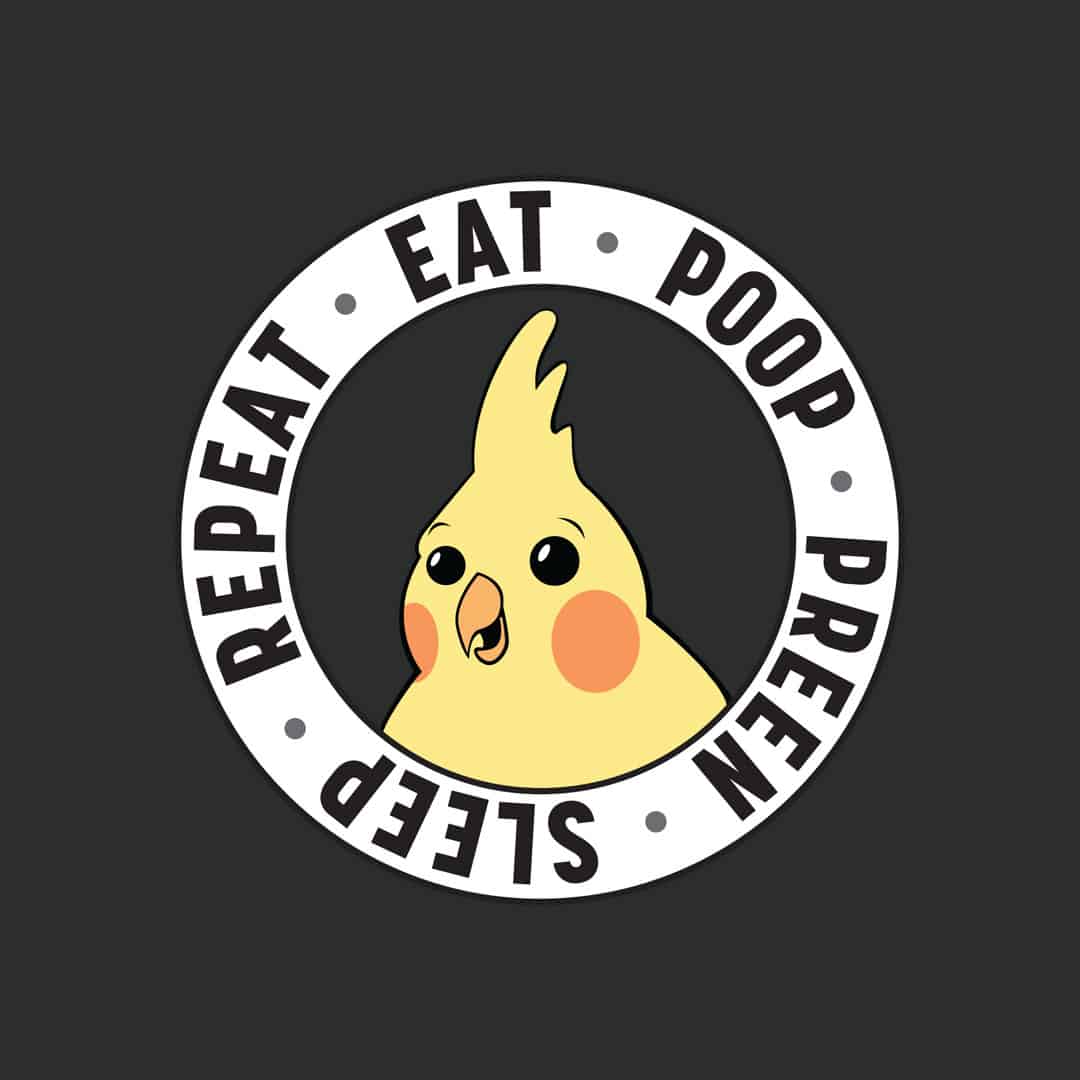 Eat. Poop. Preen. Sleep. Repeat