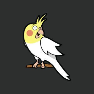 Happy Lutino Cockatiel