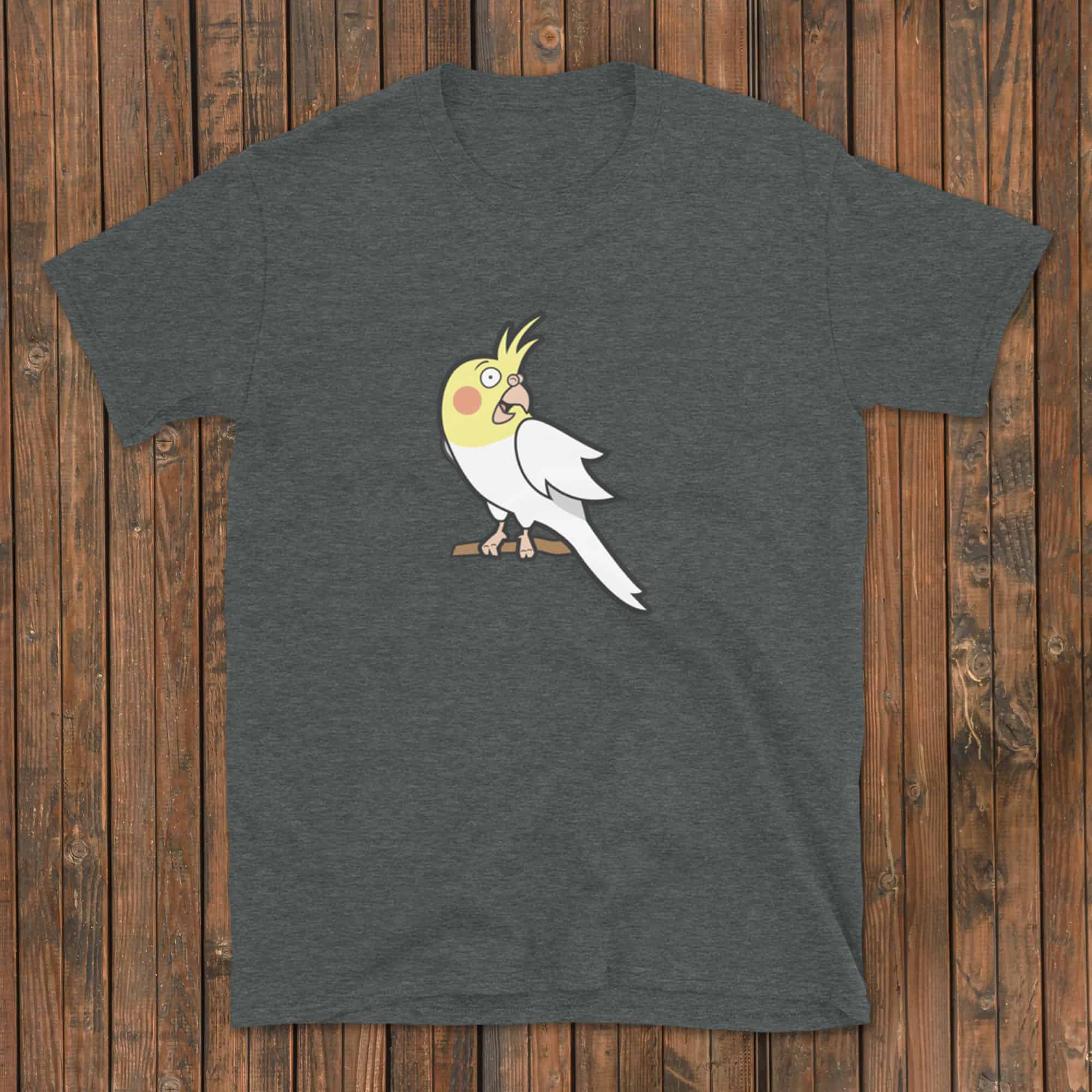Be Happy Pet Funny Cockatiel T-Shirt - Cute Bird Design For Cockatiel Lovers, Unisex Fit