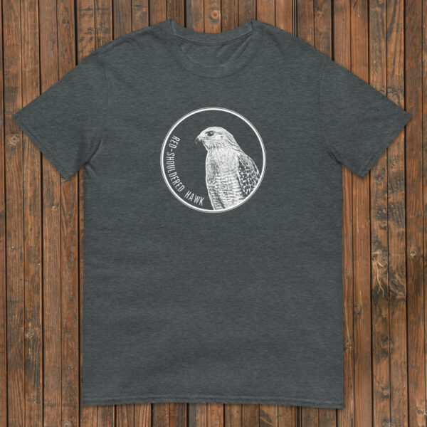 Red Shouldered Hawk Portrait t-shirt - alternate view
