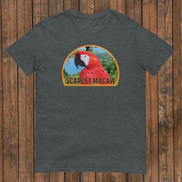 Retro Scarlet Macaw t-shirt - alternate view