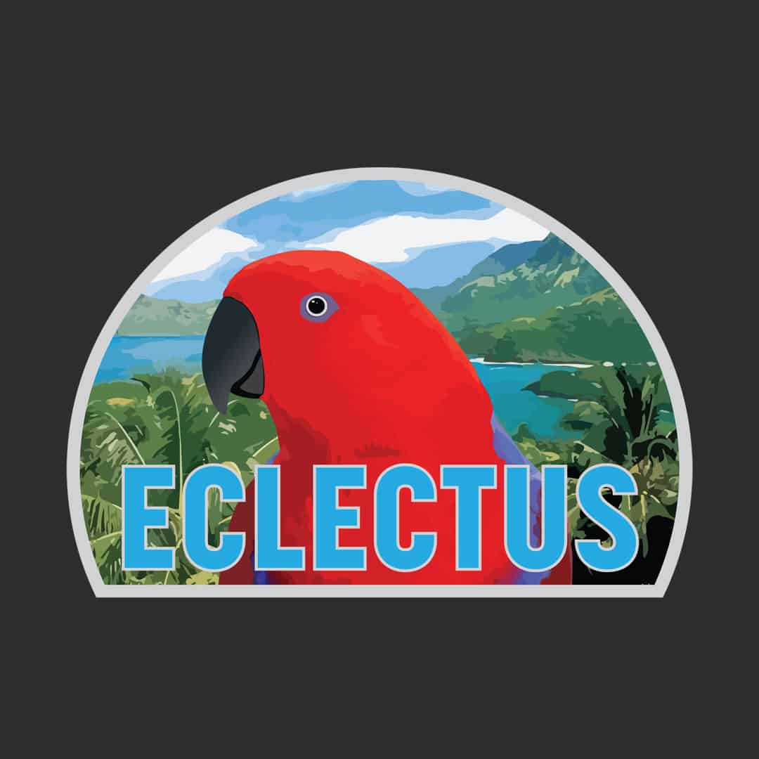 Retro Female Eclectus Parrot