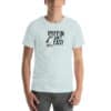 Men's light gray T-shirt with Puffin Ain't Easy graphic design.
